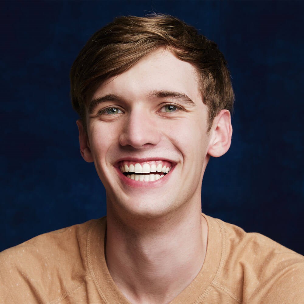 Teenaged Boy Smiling